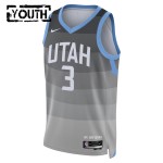 Maillot NBA Utah Jazz Keyonte George Nike 2025-26 City Edition Gris Swingman - Enfant